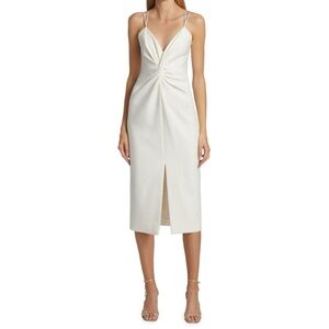 NWT Cinq à Sept Melby midi dress in Ivory size 2